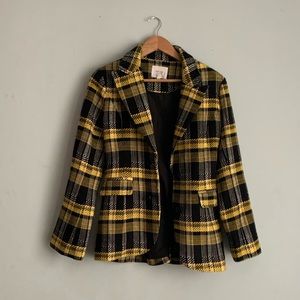 Grey Lab Tartan Blazer Jacket